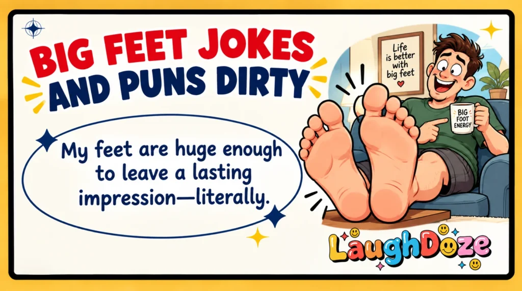 Big Feet Jokes and Puns Dirty