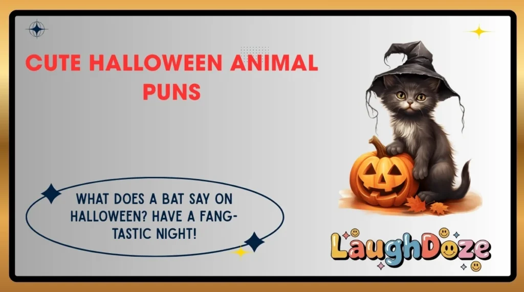 Cute Halloween Animal Puns