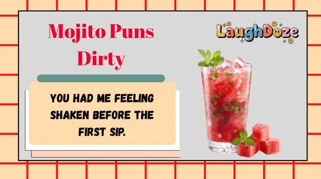 Mojito Puns Dirty