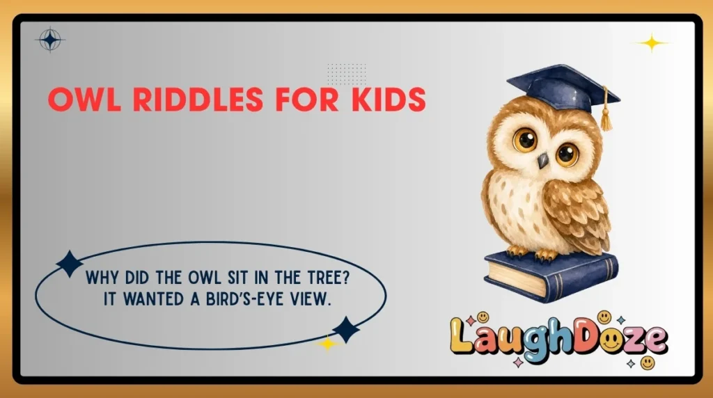 Owl Riddles for Kids