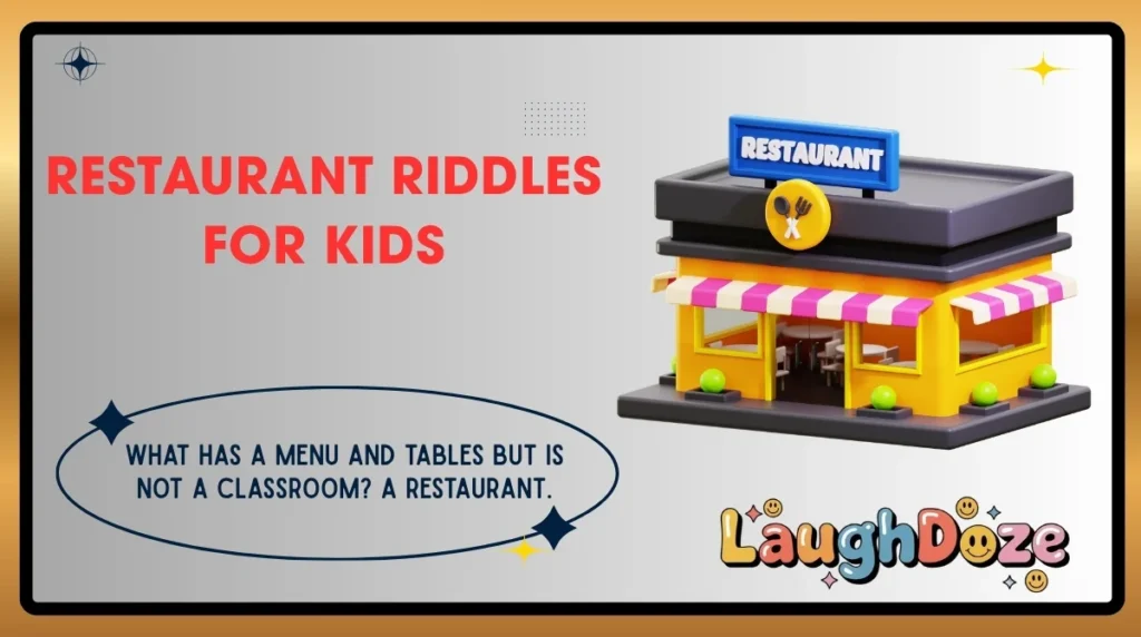 Restaurant Riddles for Kids