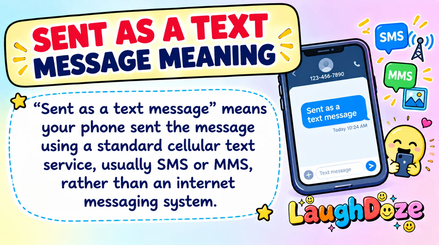 Sent as a Text Message Meaning