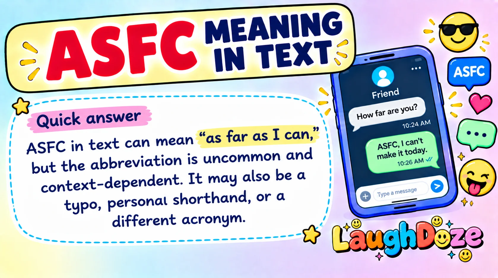 ASFC Meaning in Text