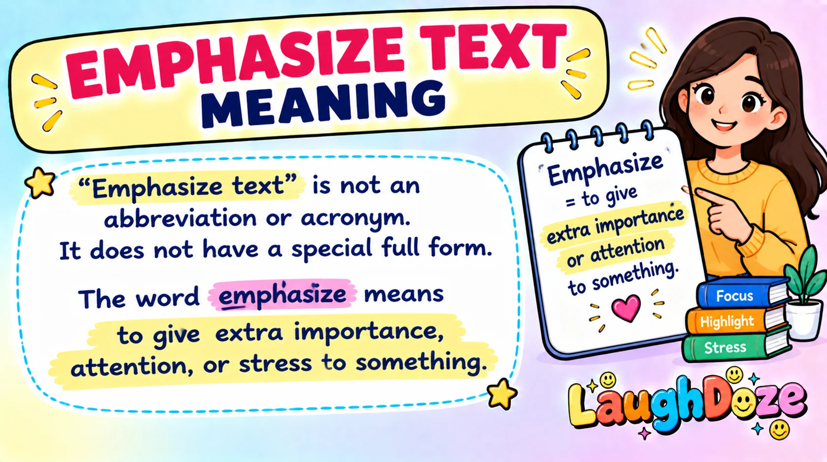 Emphasize Text Meaning