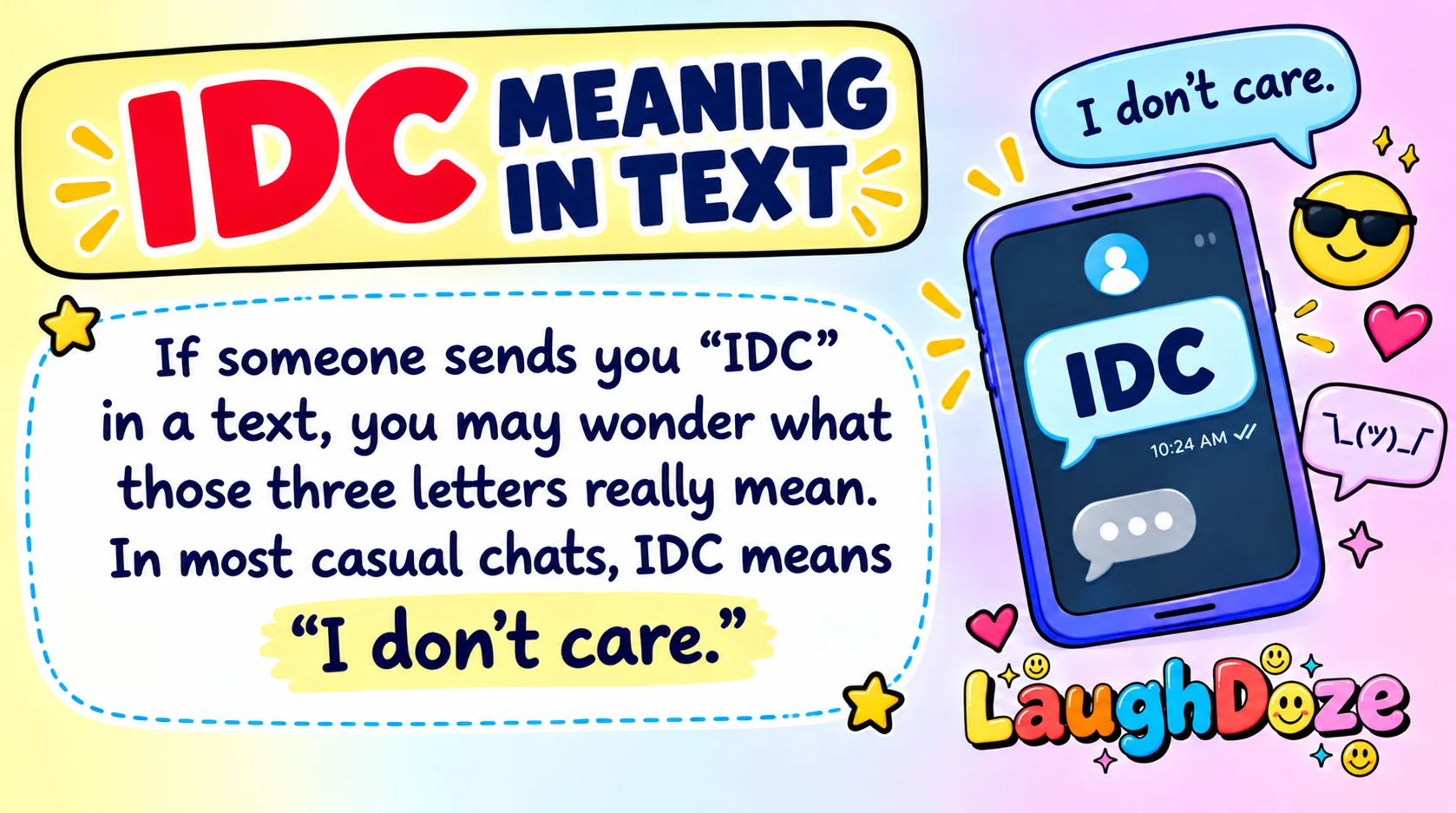 IDC Meaning in Text