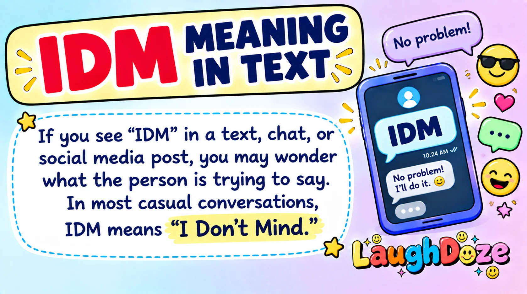 IDM Meaning in Text