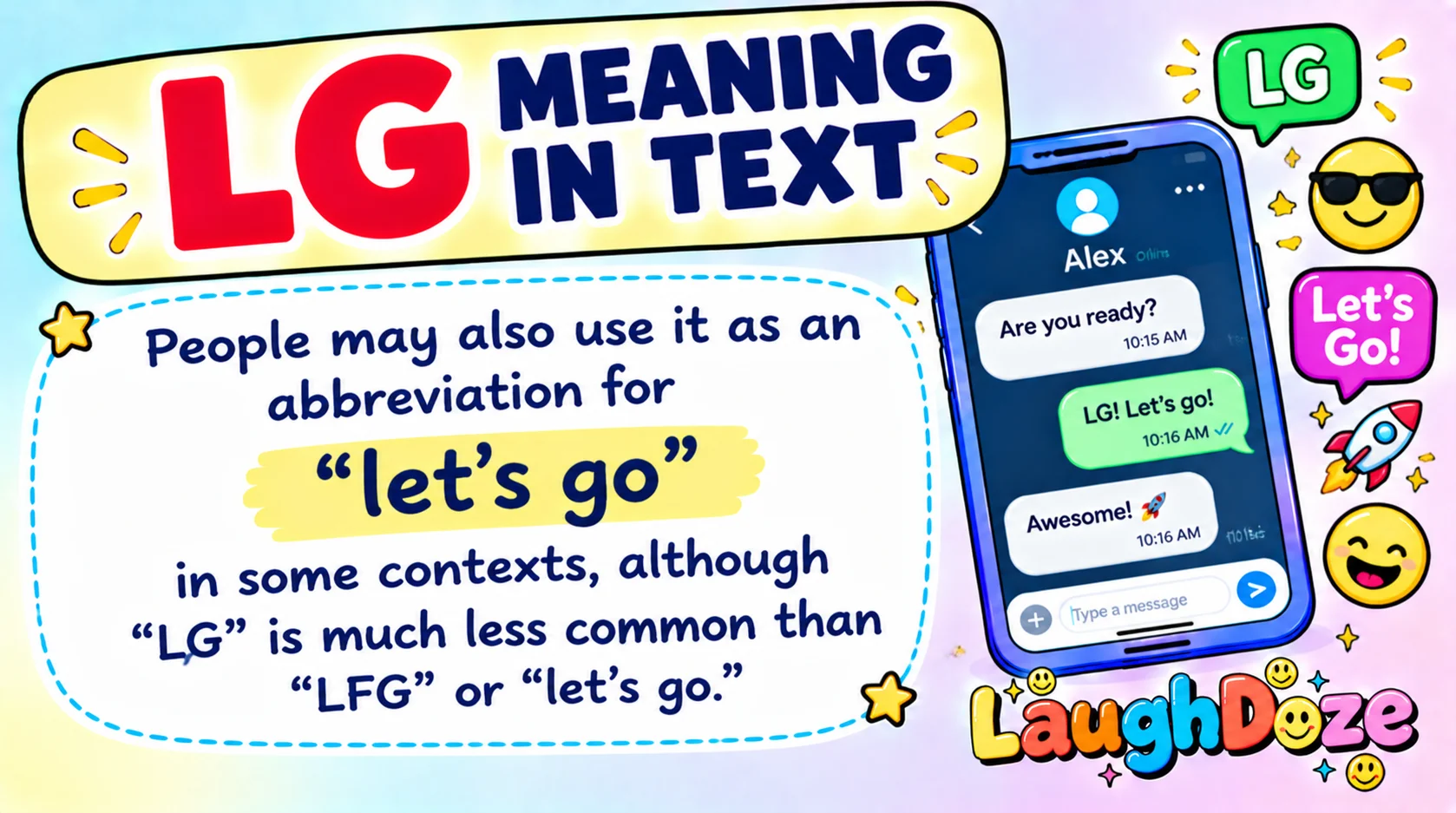 LG Meaning in Text