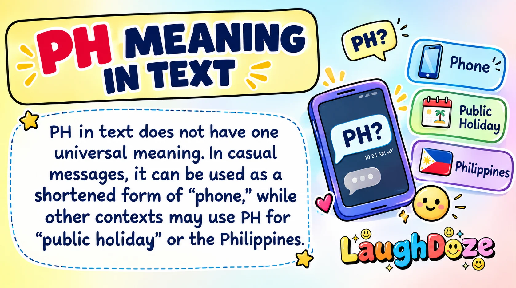 PH Meaning in Text