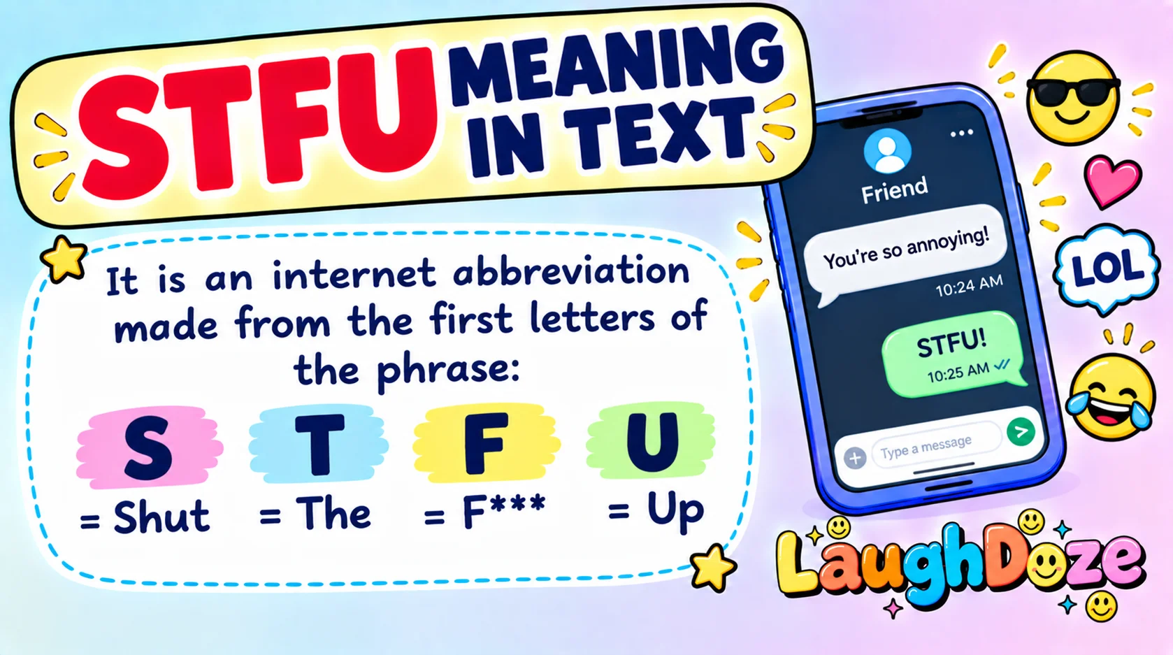 STFU Meaning in Text