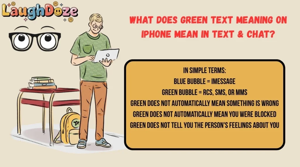 What Does Green Text Meaning on iPhone Mean in Text & Chat?