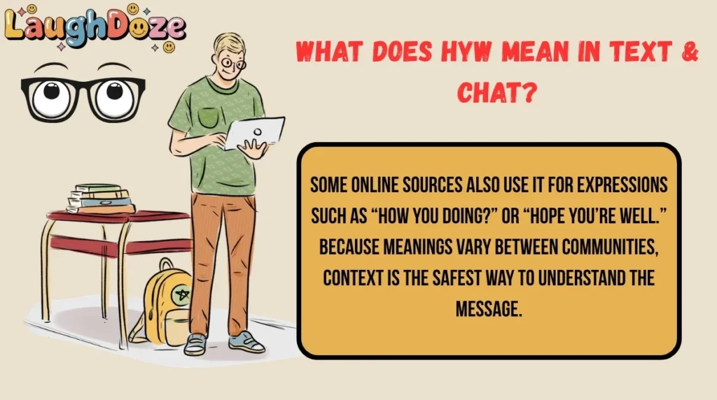 What Does HYW Mean in Text & Chat?