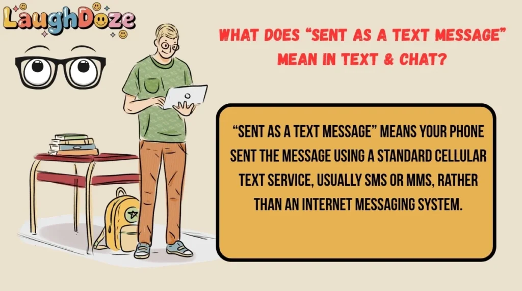 What Does “Sent as a Text Message” Mean in Text & Chat?