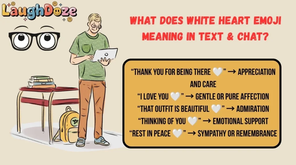What Does White Heart Emoji Meaning in Text & Chat?