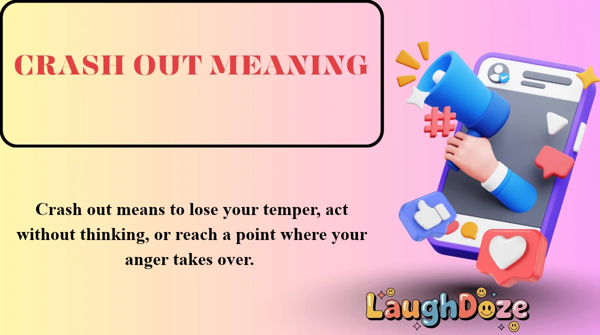 Crash Out Meaning