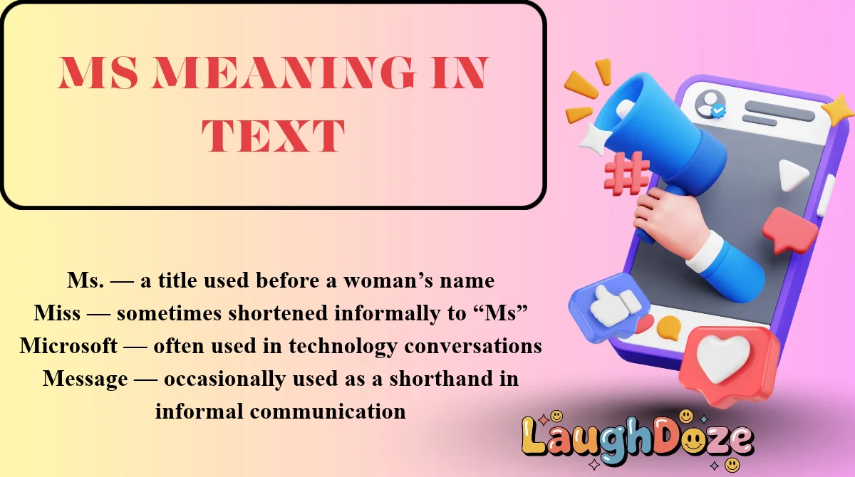 MS Meaning in Text