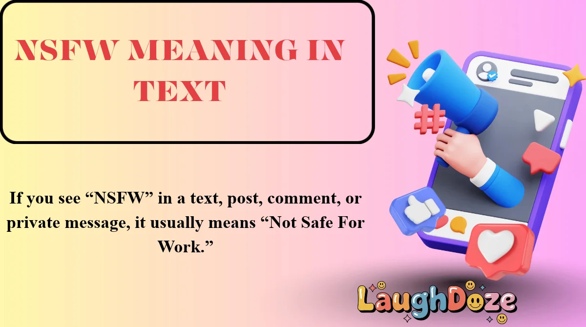 NSFW Meaning in Text