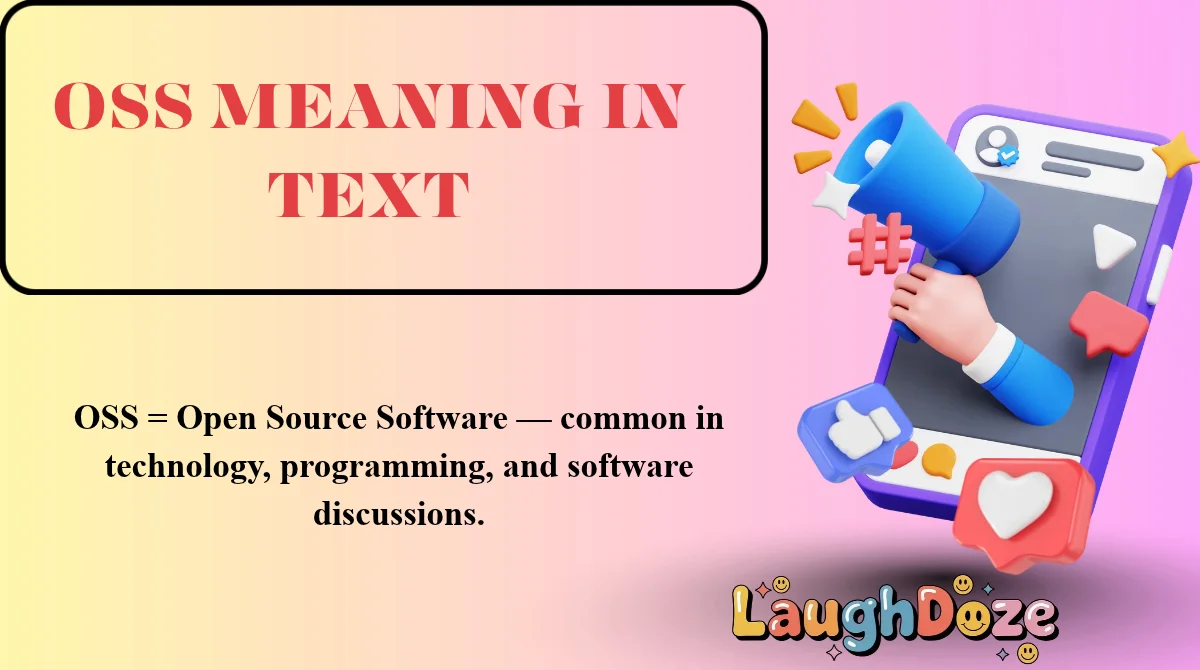 OSS Meaning in Text